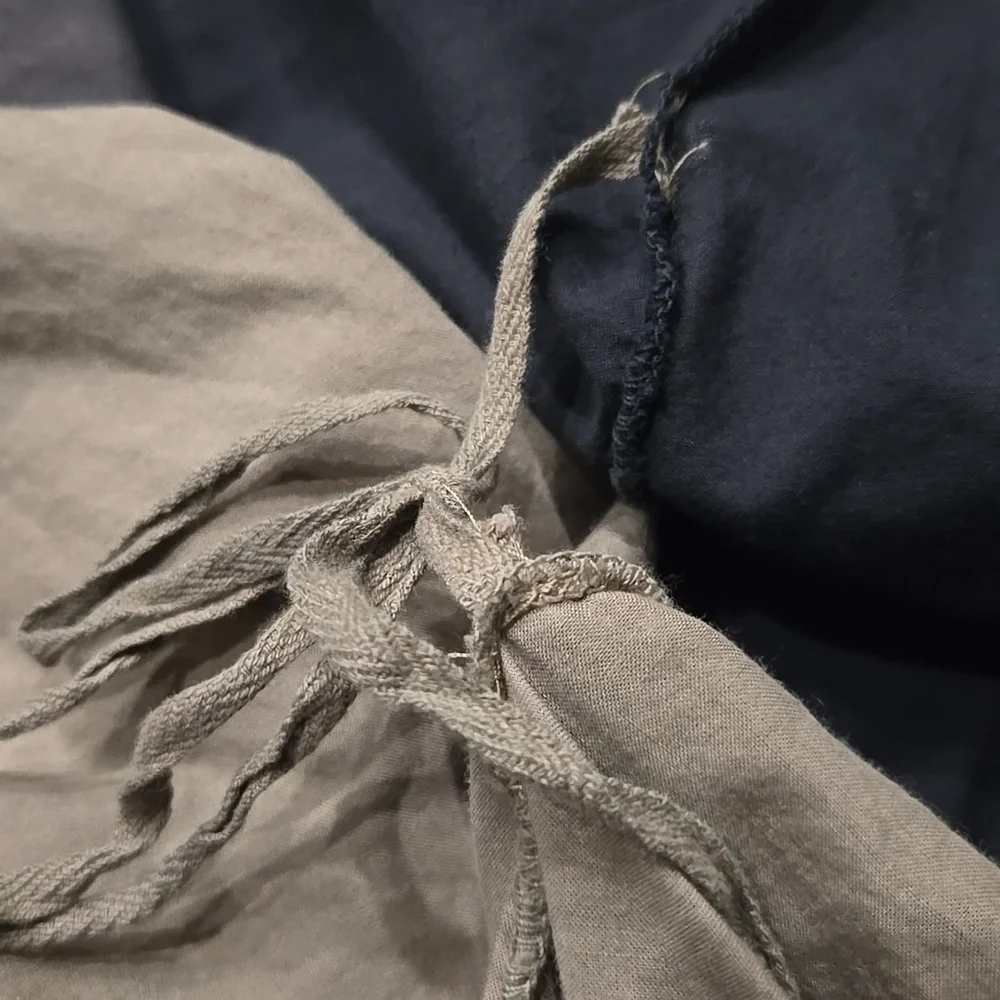 Luna Luz Women's Dress Size Medium Bubble Tie Hem Dip Dye Hippie Festival Cotton - Picture 13 of 15